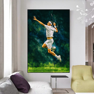 Roger Federer Canvas Wall Art - Legendary Sports Decor-MinimalisticDecor.com