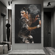 Roger Federer Tennis Legend Canvas Wall Art - Sports Decor-MinimalisticDecor.com