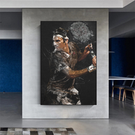 Roger Federer Tennis Legend Canvas Wall Art - Sports Decor-MinimalisticDecor.com