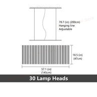 Rotatable Light Bars Chandelier: Illuminate Your Space-MinimalisticDecor.com