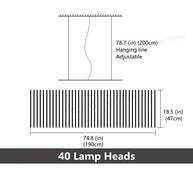 Rotatable Light Bars Chandelier: Illuminate Your Space-MinimalisticDecor.com