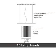 Rotatable Light Bars Chandelier: Illuminate Your Space-MinimalisticDecor.com