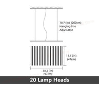 Rotatable Light Bars Chandelier: Illuminate Your Space-MinimalisticDecor.com