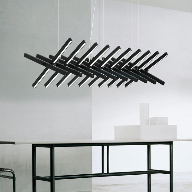 Rotatable Light Bars Chandelier: Illuminate Your Space-MinimalisticDecor.com