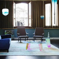 Round Acrylic Rainbow Coffee Tables Set-MinimalisticDecor.com