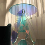 Round Acrylic Rainbow Coffee Tables Set-MinimalisticDecor.com