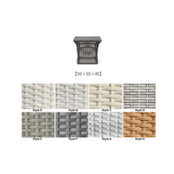 Round Outdoor Rattan Outdoor Furniture Set – Bamboo Wicker-MinimalisticDecor.com