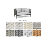 Round Outdoor Rattan Outdoor Furniture Set – Bamboo Wicker-MinimalisticDecor.com