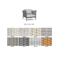 Round Outdoor Rattan Outdoor Furniture Set – Bamboo Wicker-MinimalisticDecor.com