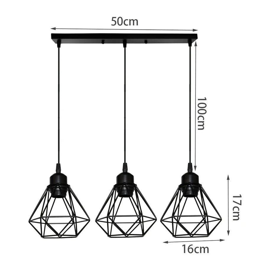 Rustic Industrial Pendant Light Hangings-MinimalisticDecor.com