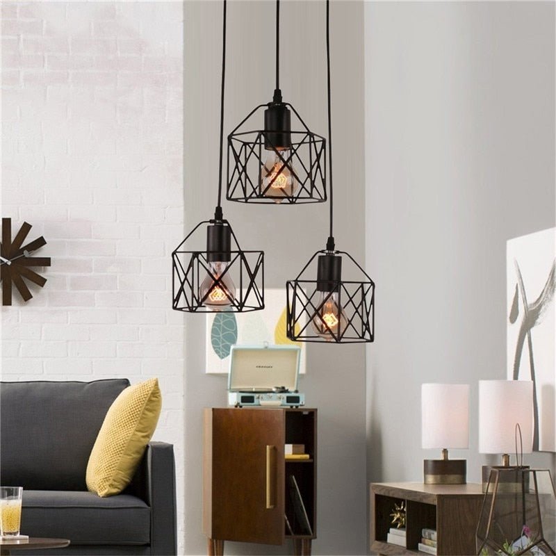Rustic Industrial Pendant Light Hangings-MinimalisticDecor.com