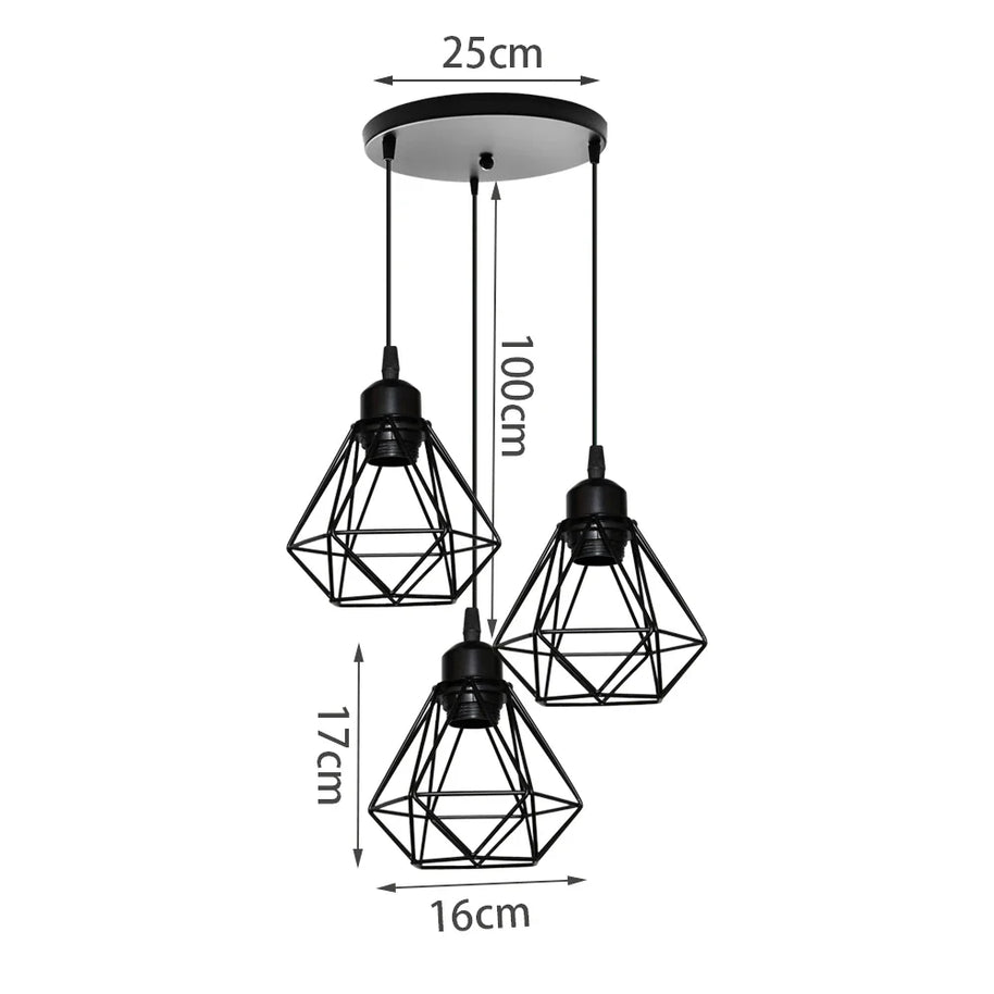 Rustic Industrial Pendant Light Hangings-MinimalisticDecor.com