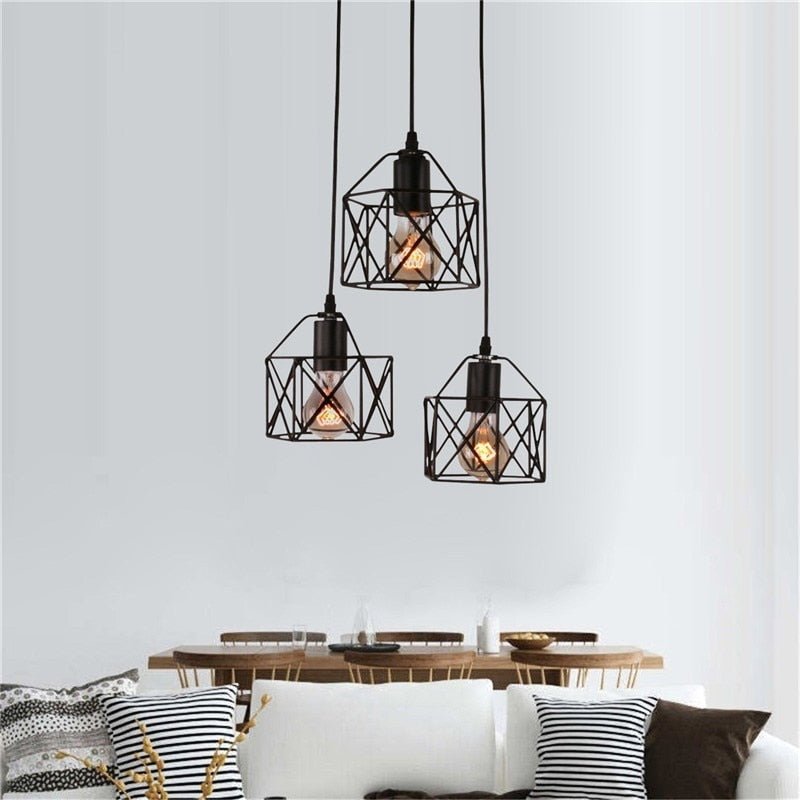 Rustic Industrial Pendant Light Hangings-MinimalisticDecor.com