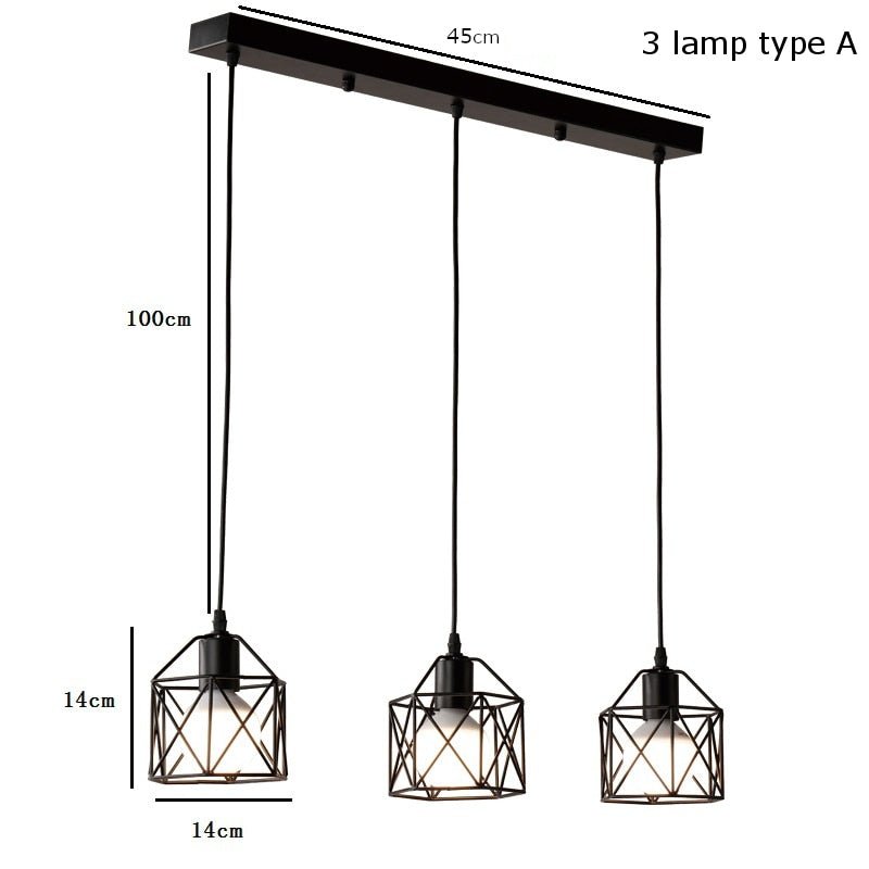 Rustic Industrial Pendant Light Hangings-MinimalisticDecor.com