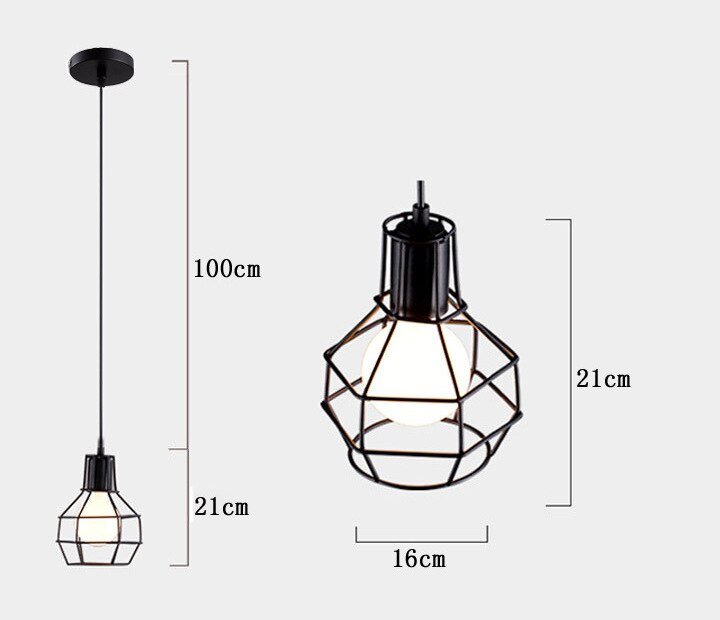 Rustic Industrial Pendant Light Hangings-MinimalisticDecor.com