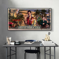 Scarface Canvas Wall Art - Authentic Tony Montana Prints-MinimalisticDecor.com