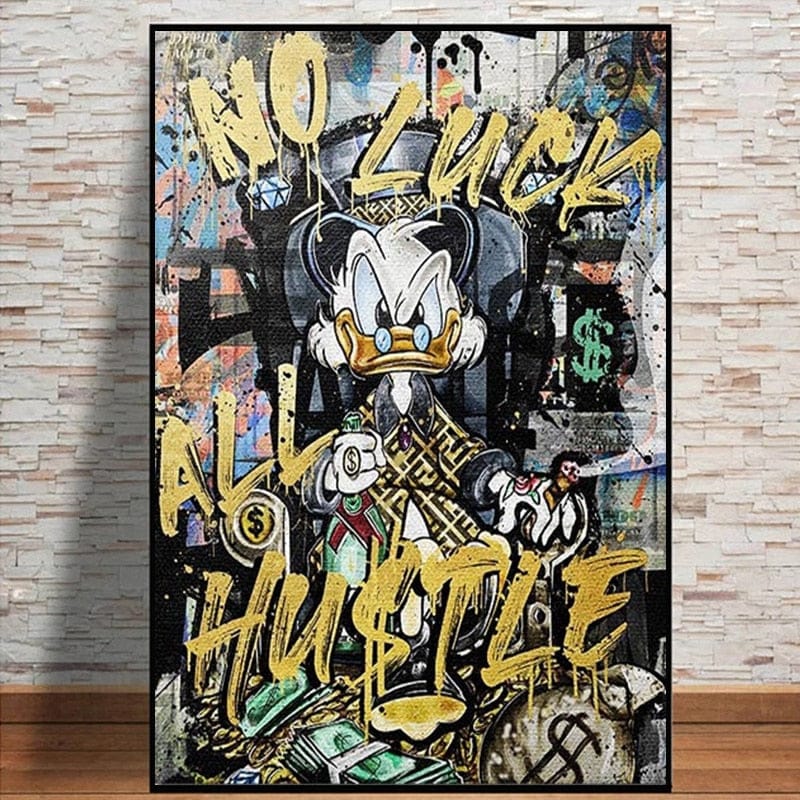 Scrooge Hustle Canvas Wall Art: Discover the Perfect Decor-MinimalisticDecor.com