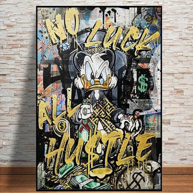 Scrooge Hustle Canvas Wall Art: Discover the Perfect Decor-MinimalisticDecor.com