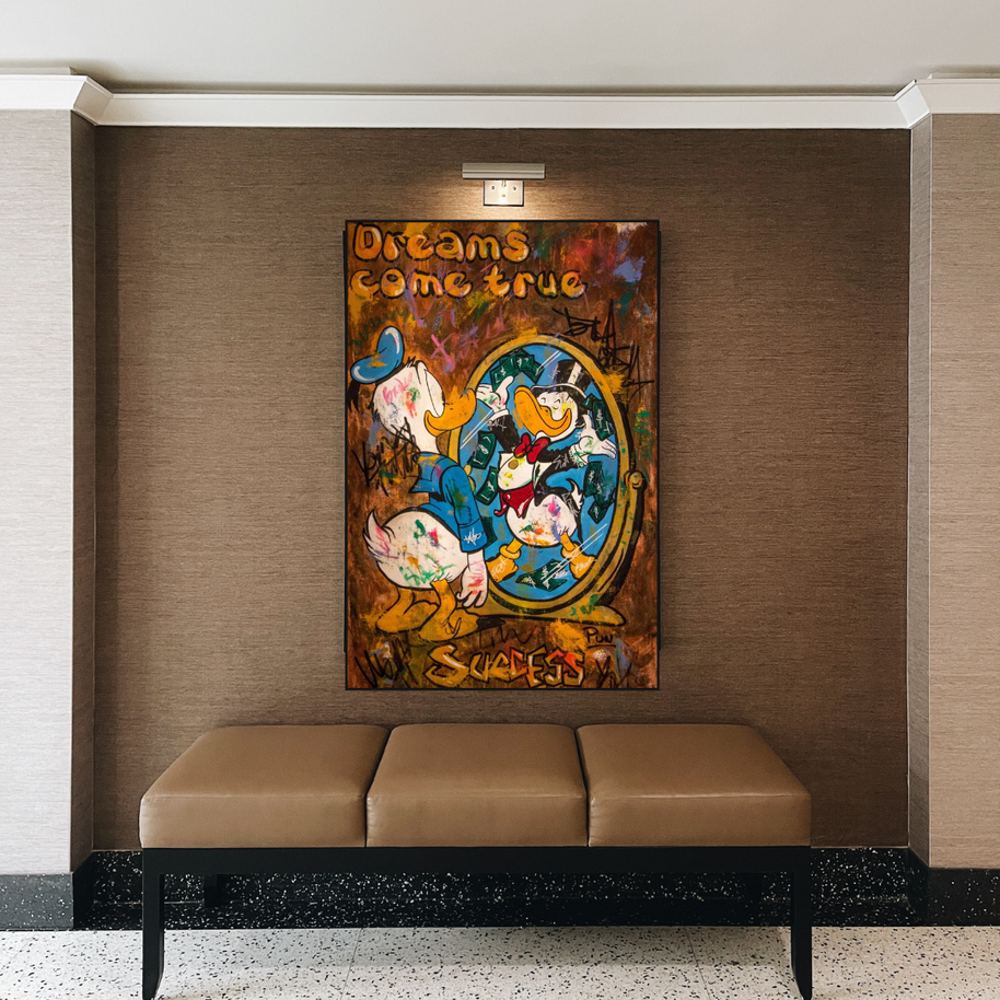Scrooge McDuck Dreams Come True Millionaire Wall Art Poster-MinimalisticDecor.com