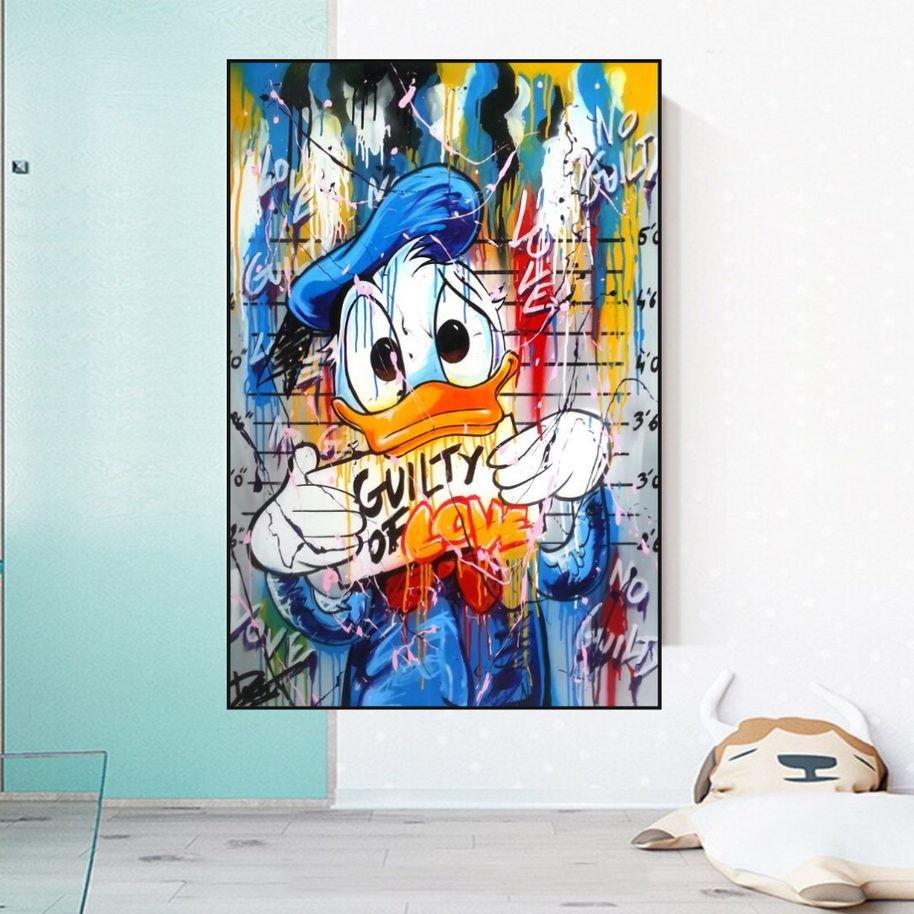 Scrooge McDuck Guilty of Love Wall Art-MinimalisticDecor.com