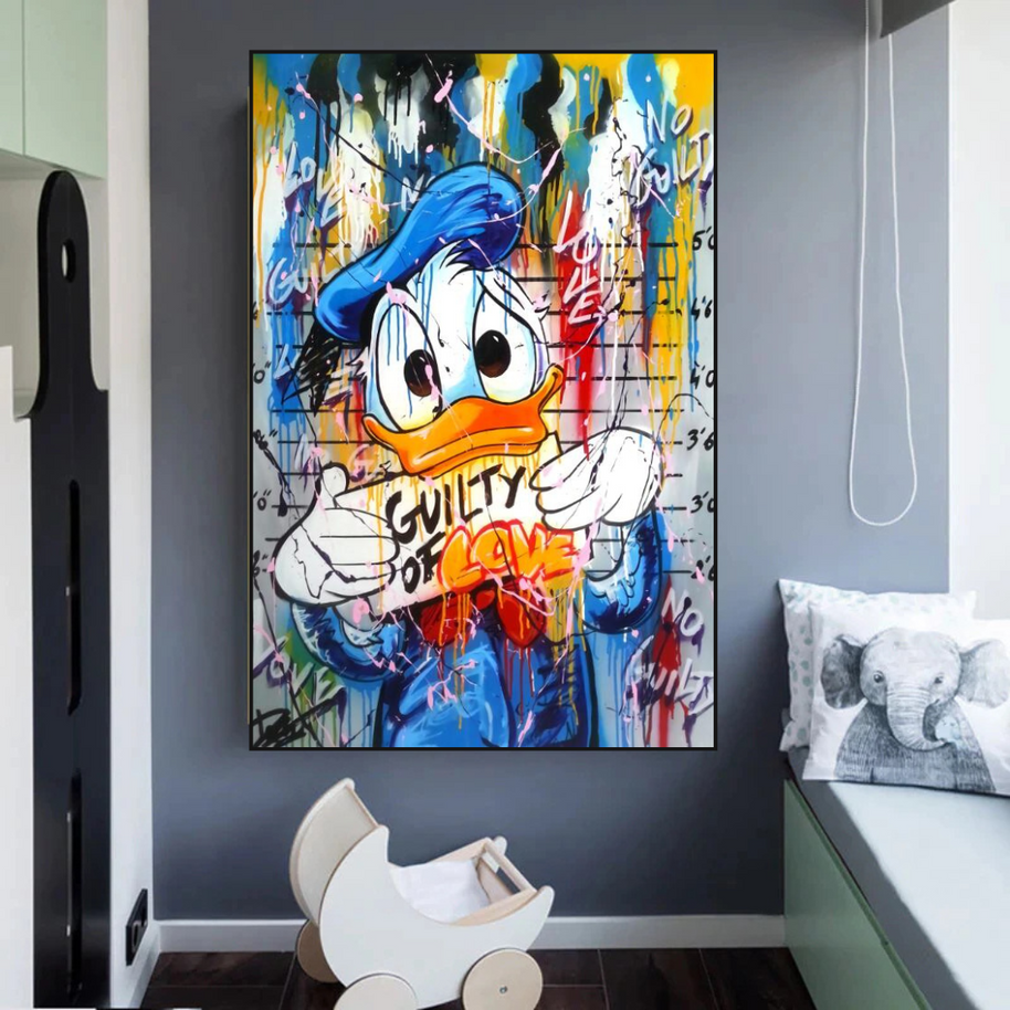 Scrooge McDuck Guilty of Love Wall Art-MinimalisticDecor.com