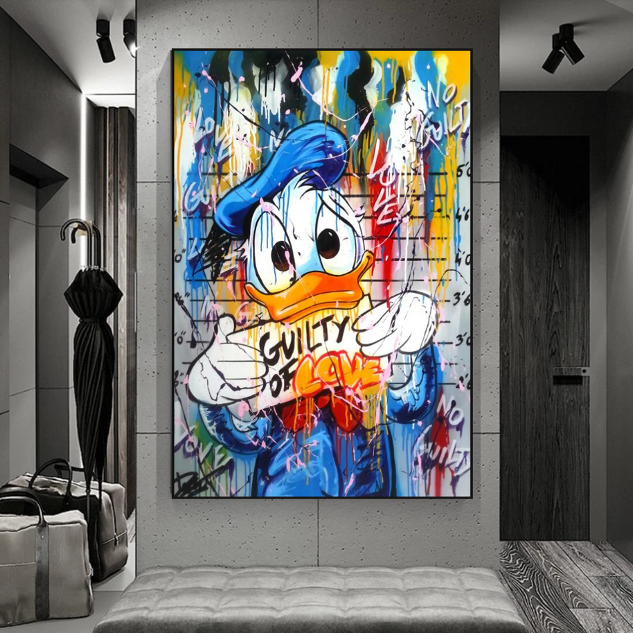 Scrooge McDuck Guilty of Love Wall Art-MinimalisticDecor.com