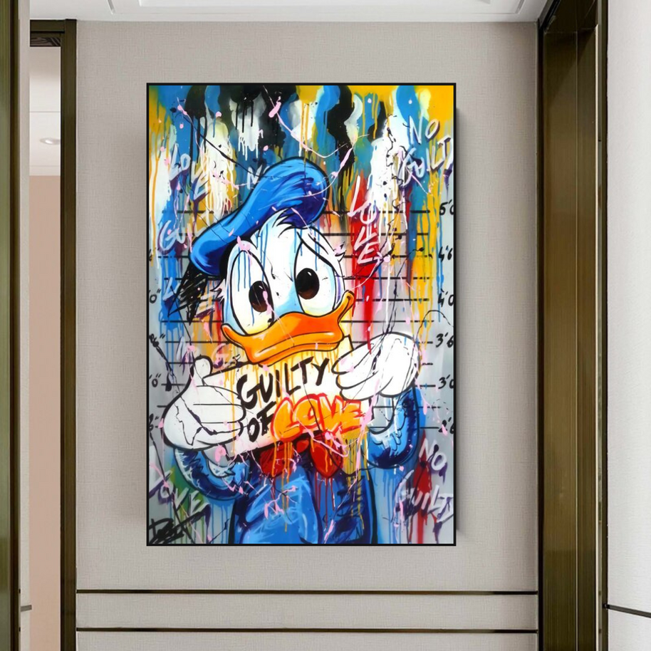 Scrooge McDuck Guilty of Love Wall Art-MinimalisticDecor.com