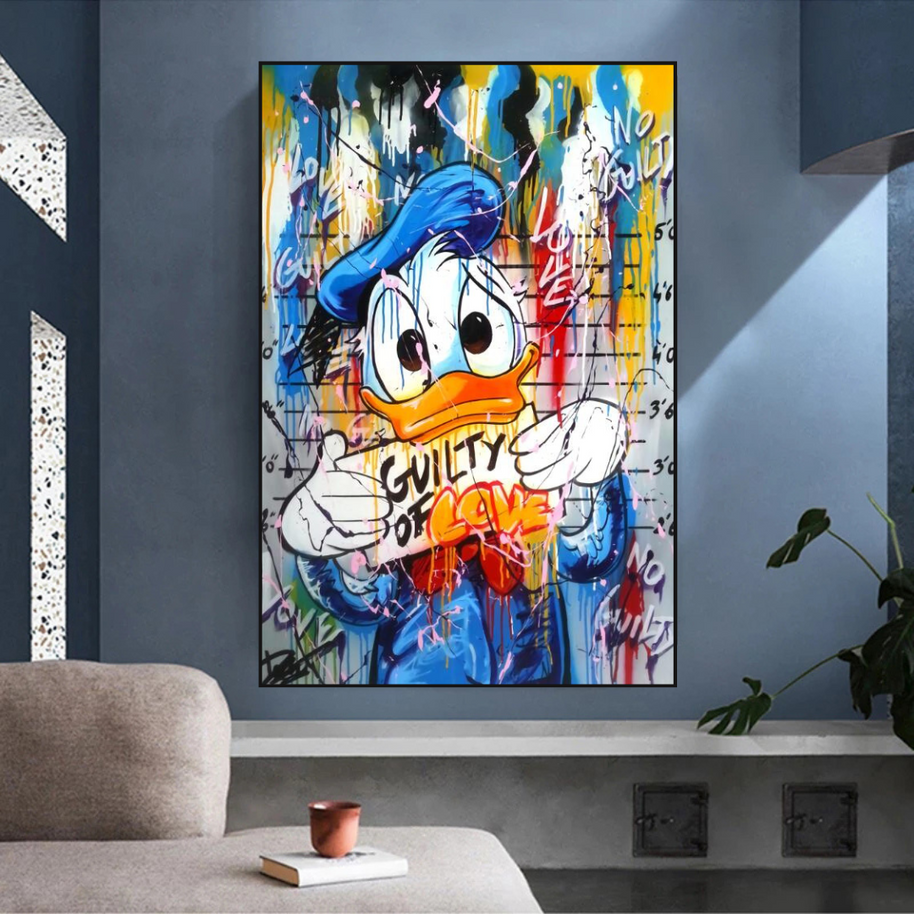 Scrooge McDuck Guilty of Love Wall Art-MinimalisticDecor.com