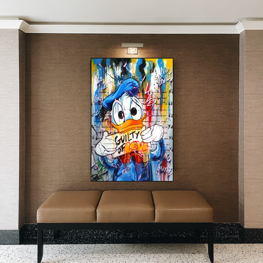 Scrooge McDuck Guilty of Love Wall Art-MinimalisticDecor.com