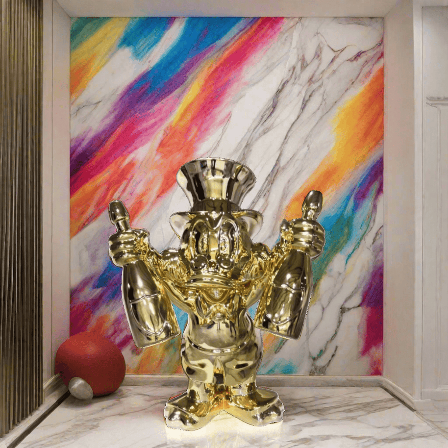 Scrooge Mcduck Moet Champayne Sculpture Statue-MinimalisticDecor.com