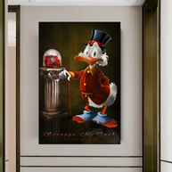 Scrooge McDuck Money Maker Millionaire Canvas Wall Art-MinimalisticDecor.com