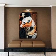Scrooge McDuck Money Maker Millionaire Canvas Wall Art-MinimalisticDecor.com