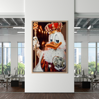 Scrooge McDuck Money Maker Millionaire Canvas Wall Art-MinimalisticDecor.com