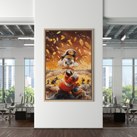 Scrooge McDuck Money Maker Millionaire Canvas Wall Art-MinimalisticDecor.com