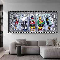 Scrooge Super heroes at Work Wall Art-MinimalisticDecor.com