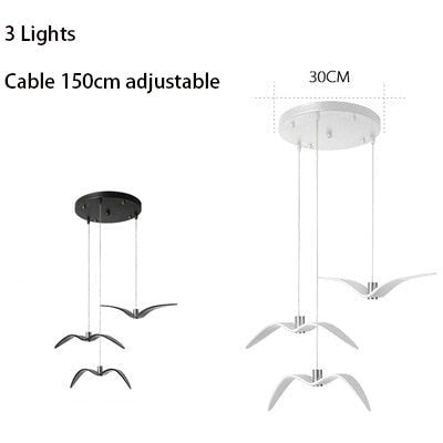 Seagulls Pendant Light: Unique Lighting Fixture-MinimalisticDecor.com