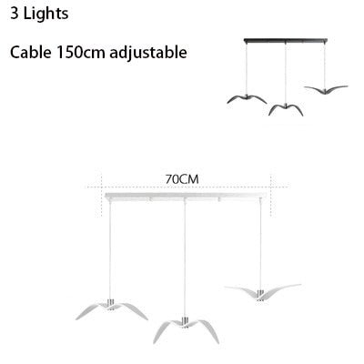Seagulls Pendant Light: Unique Lighting Fixture-MinimalisticDecor.com