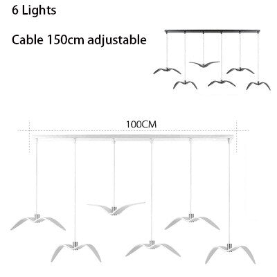 Seagulls Pendant Light: Unique Lighting Fixture-MinimalisticDecor.com