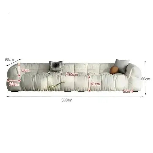 Sectional Puff Sofa for Living Room – Blend of Luxury & Durability-MinimalisticDecor.com