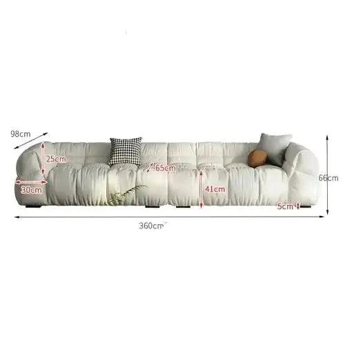Sectional Puff Sofa for Living Room – Blend of Luxury & Durability-MinimalisticDecor.com