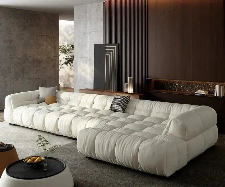 Sectional Puff Sofa for Living Room – Blend of Luxury & Durability-MinimalisticDecor.com