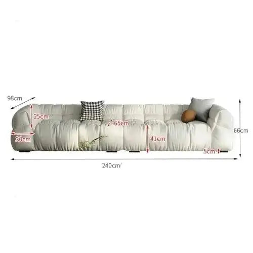 Sectional Puff Sofa for Living Room – Blend of Luxury & Durability-MinimalisticDecor.com