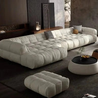Sectional Puff Sofa for Living Room – Blend of Luxury & Durability-MinimalisticDecor.com
