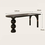 Semicircle Wooden Island Dining Table-MinimalisticDecor.com