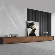 Simple Rack Oak Wood Minimalistic TV Stands & Entertainment Center-MinimalisticDecor.com