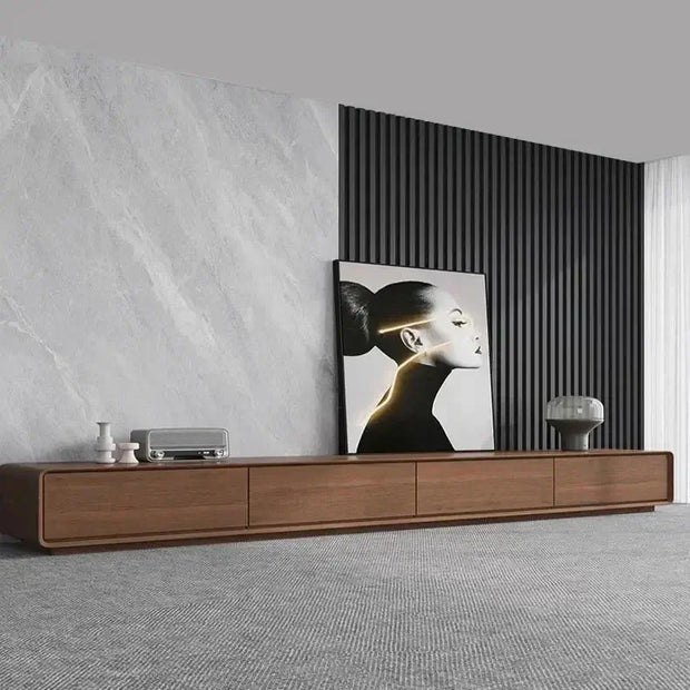 Simple Rack Oak Wood Minimalistic TV Stands & Entertainment Center-MinimalisticDecor.com