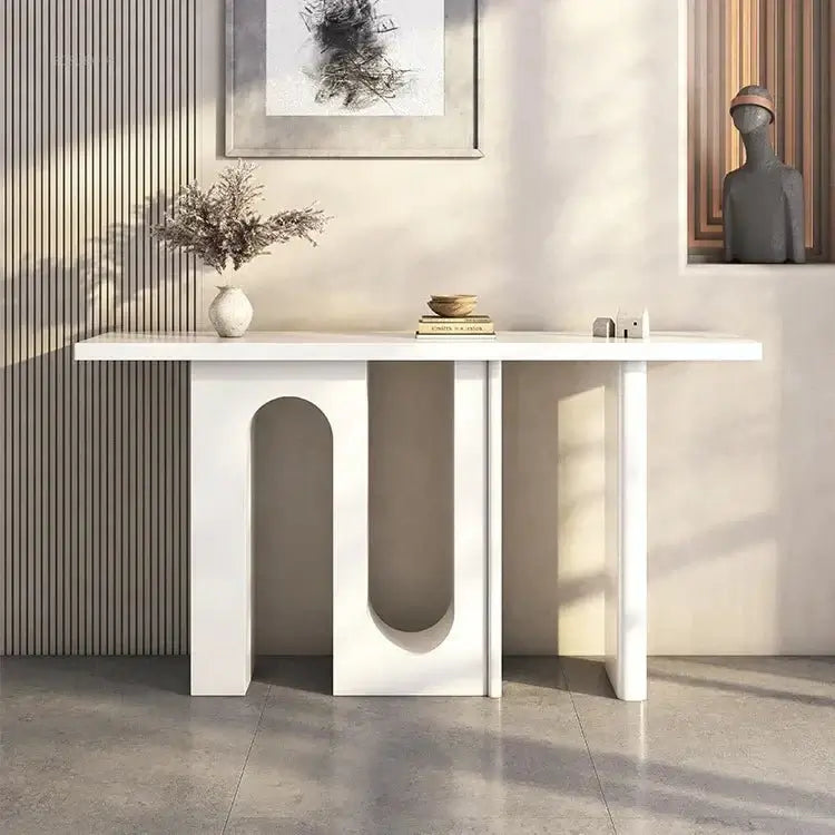 Simple Solid Wood U Shaped Console Table-MinimalisticDecor.com