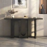 Simple Solid Wood U Shaped Console Table-MinimalisticDecor.com