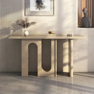 Simple Solid Wood U Shaped Console Table-MinimalisticDecor.com