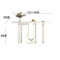 Simple Solid Wood U Shaped Console Table-MinimalisticDecor.com